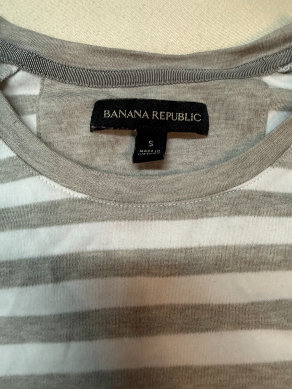 Banana Republic Men's Striped Long Sleeve Tee Lot of 2 Size S - Picture 7 of 8